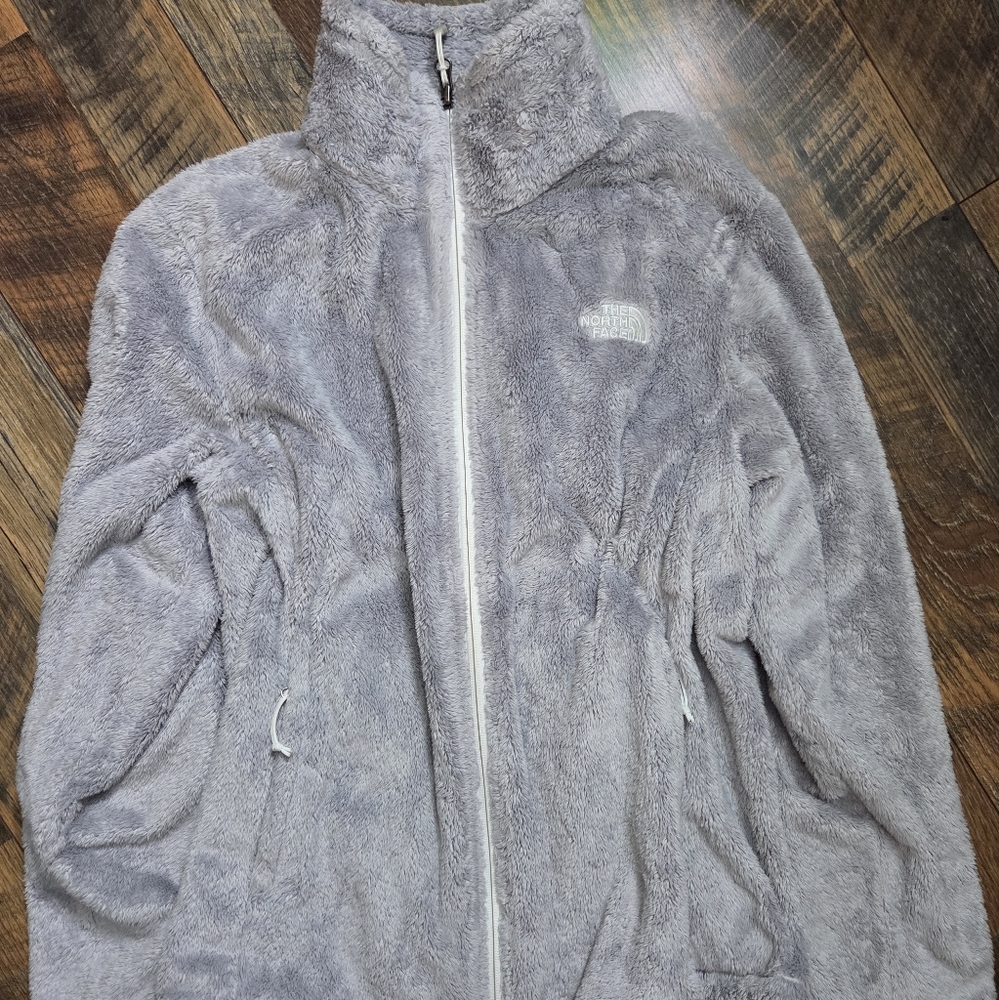 The North Face Gray Fleece Jacket Women Medium
